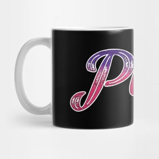 Piper fan art written with Rainbow effect Mug